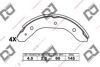 DJ PARTS BS1189 Brake Shoe Set